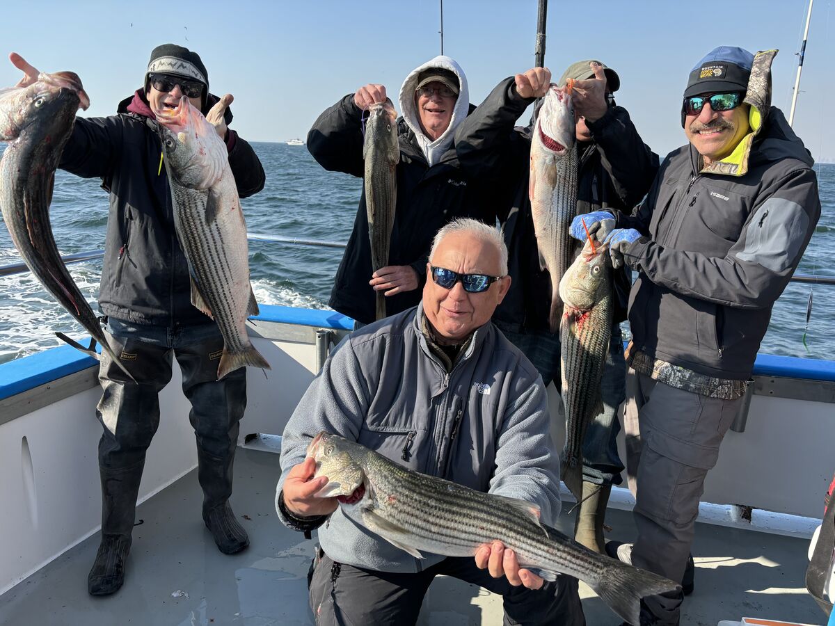 Great Striper Fishing In The Highlands Fished Saturday And Sunday And