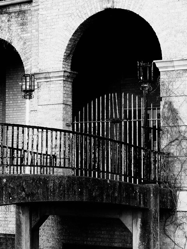 Main Gate to Pool, Baker Hotel, Mineral Wells TX...