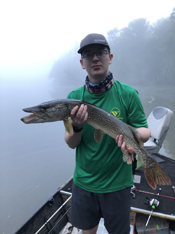 Youngest son and his northern pike....