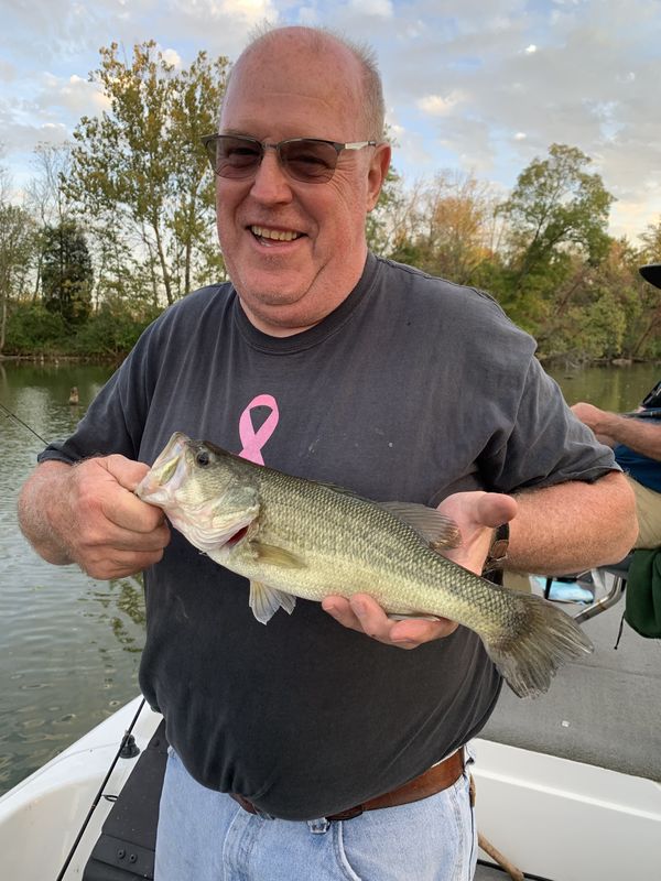 Mark did not catch any thing large but that did no...