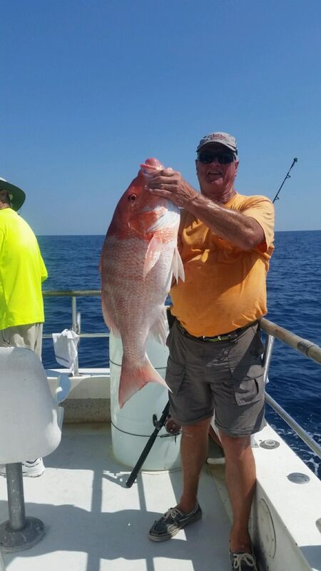 red snapper. put her back, out of season...