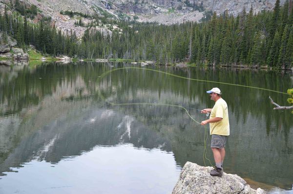 fly casting for trout that are almost out of reach...