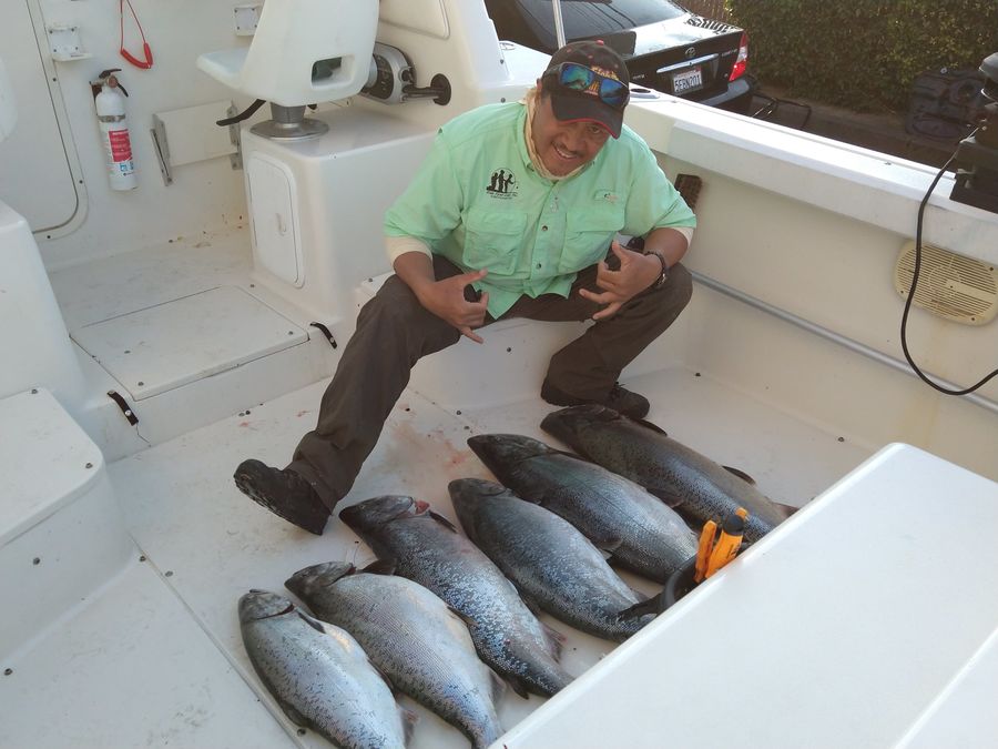 All 3 of our catches - limit of 2 each :-)...