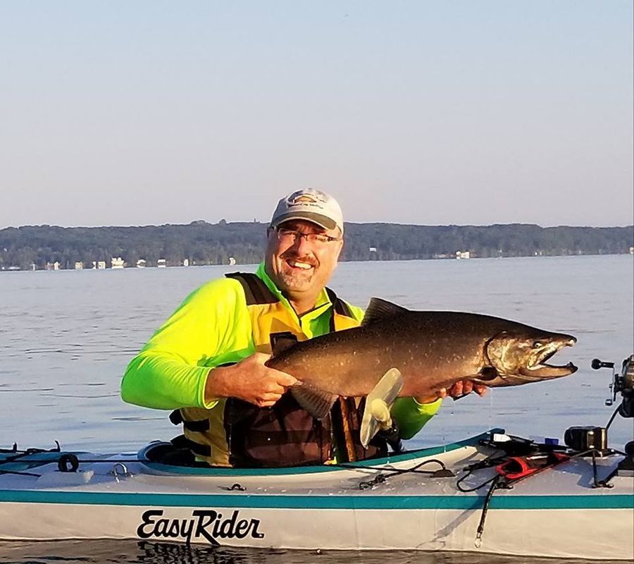 king salmon from East and West Bay's of Lake Michi...