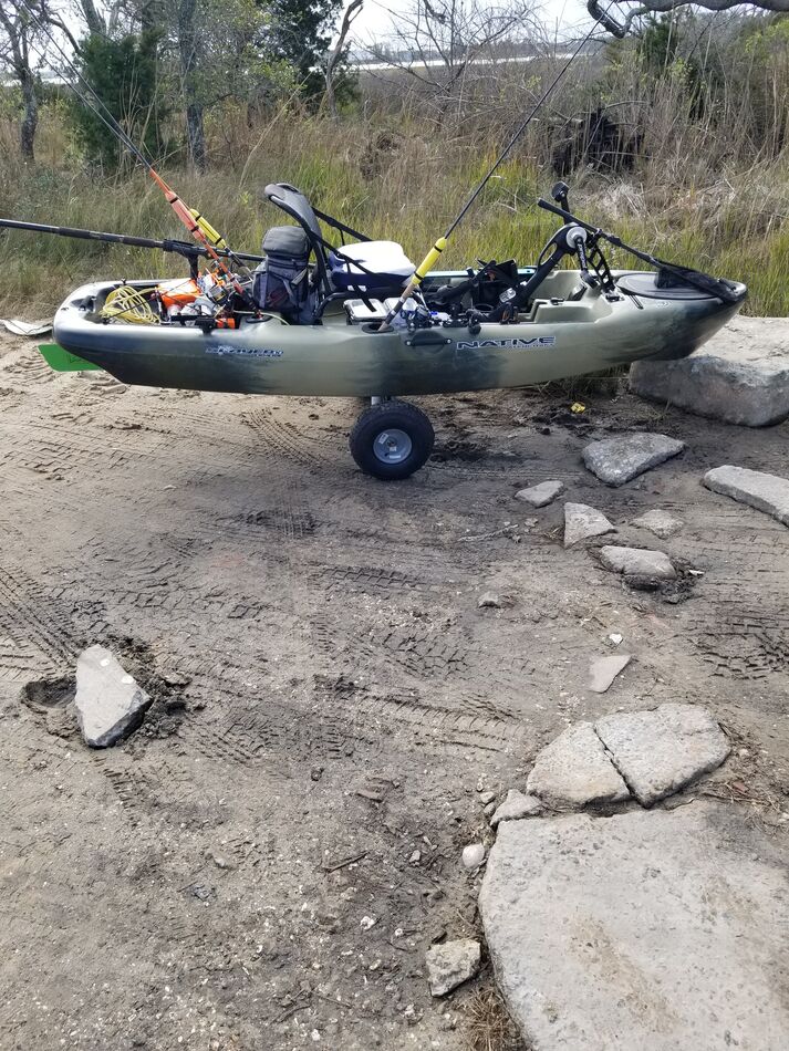 I made me a trailer so I could move my yak too the...