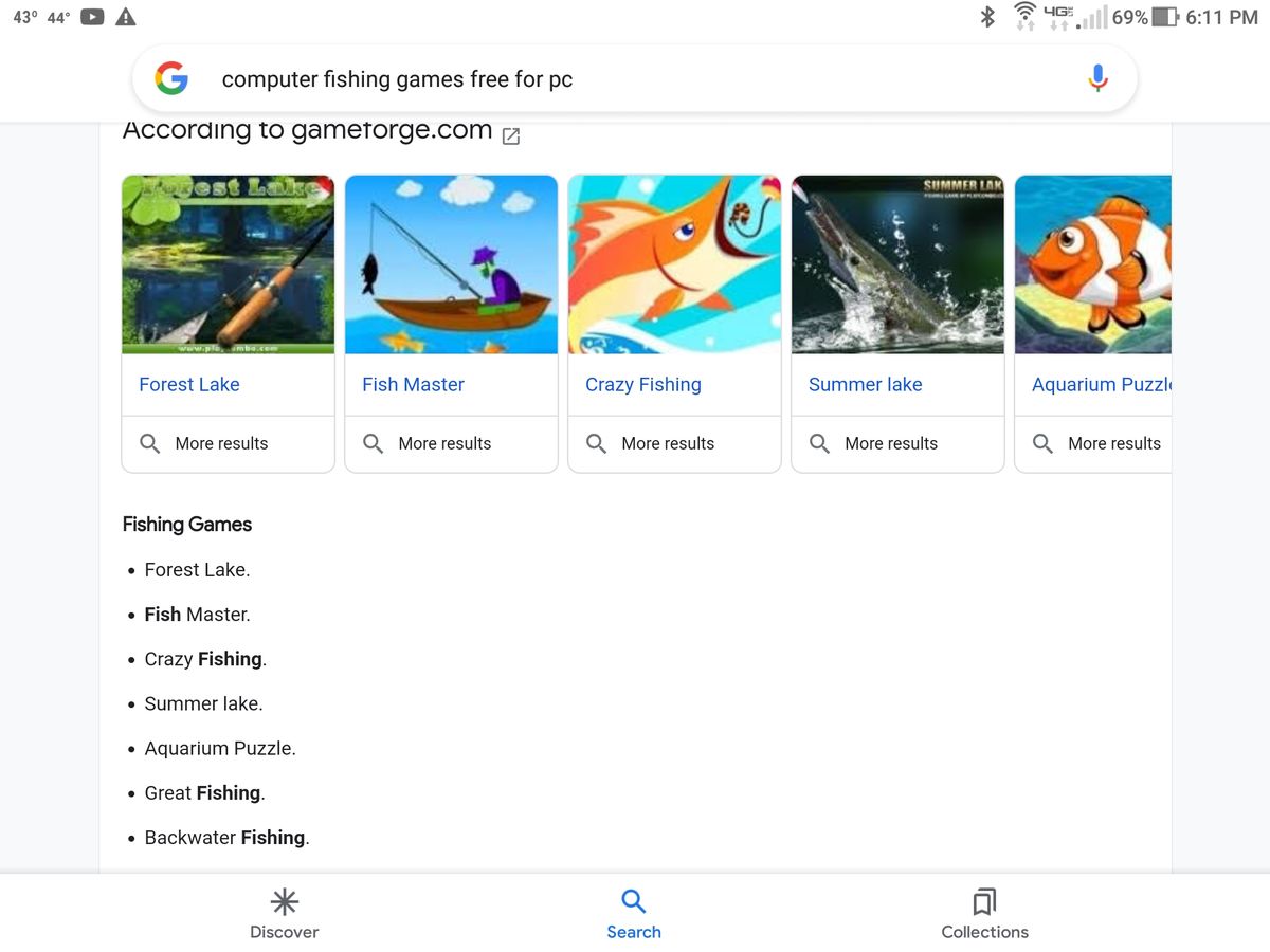 Just google -Computer fishing games free for PC...