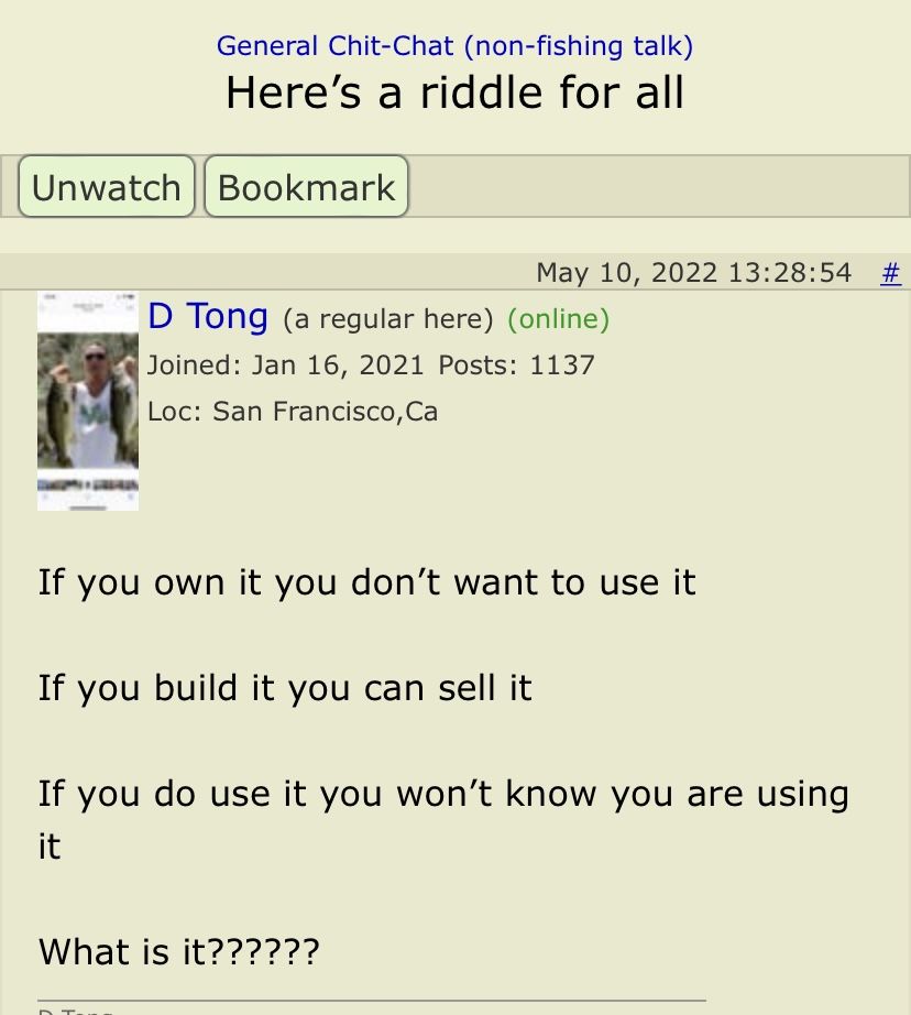 I posted a Riddle yesterday Hello all I posted a riddle yesterday and