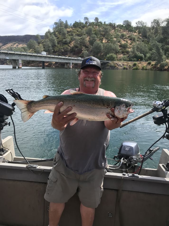Another great day at lake tulloch 8lbs9ozs at 30 ft...