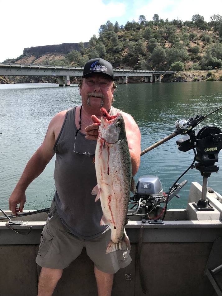 Another great day at lake tulloch 8lbs9ozs at 30 ft...