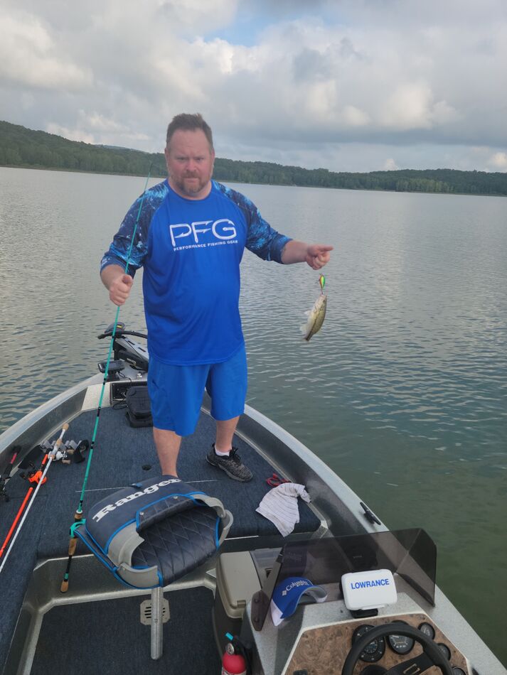 17JULY22 GREERS FERRY BASS REPORT Fished from 5 30am till about 11am