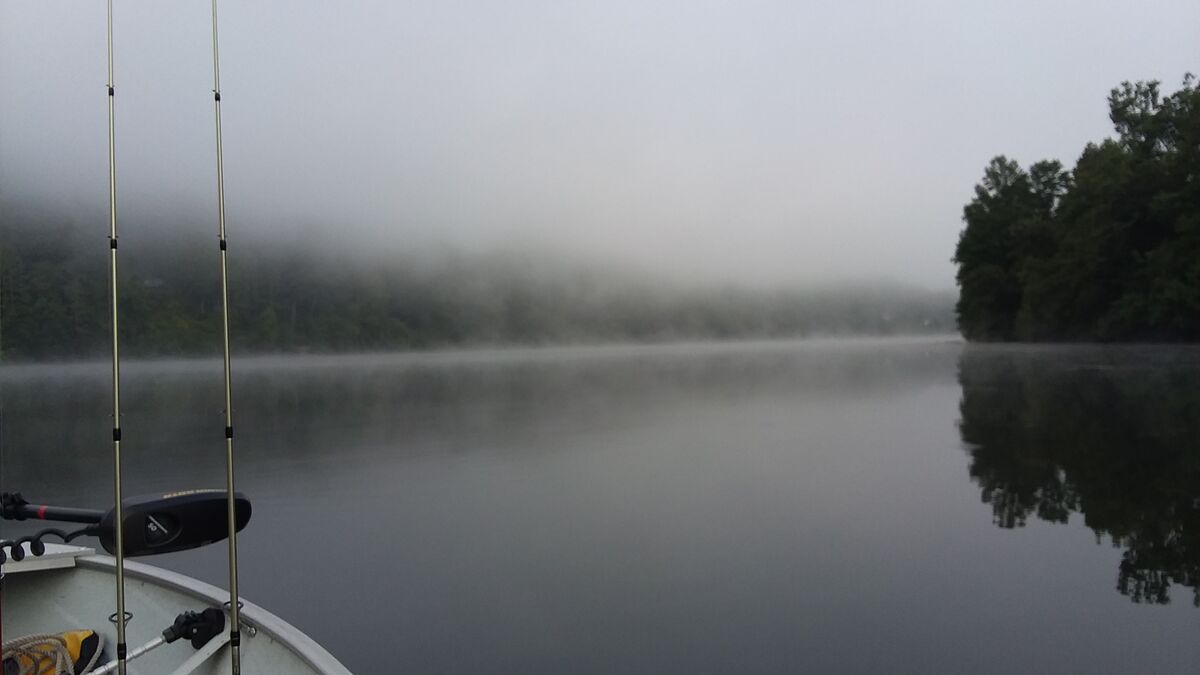 And fog on the lake....