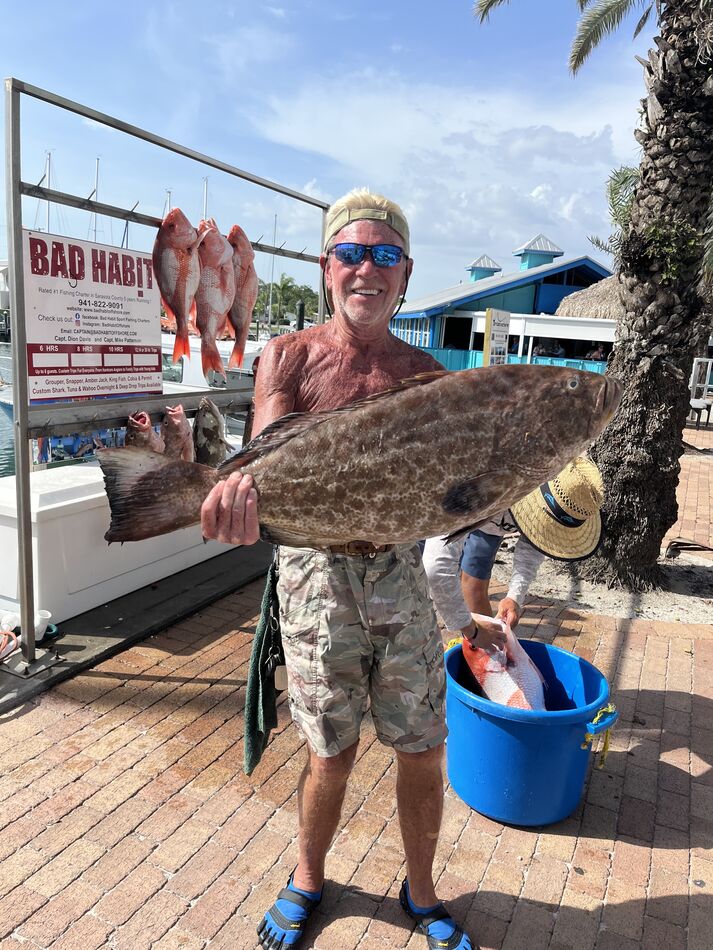 grouper fishing out of Venice, 20 minutes south of...