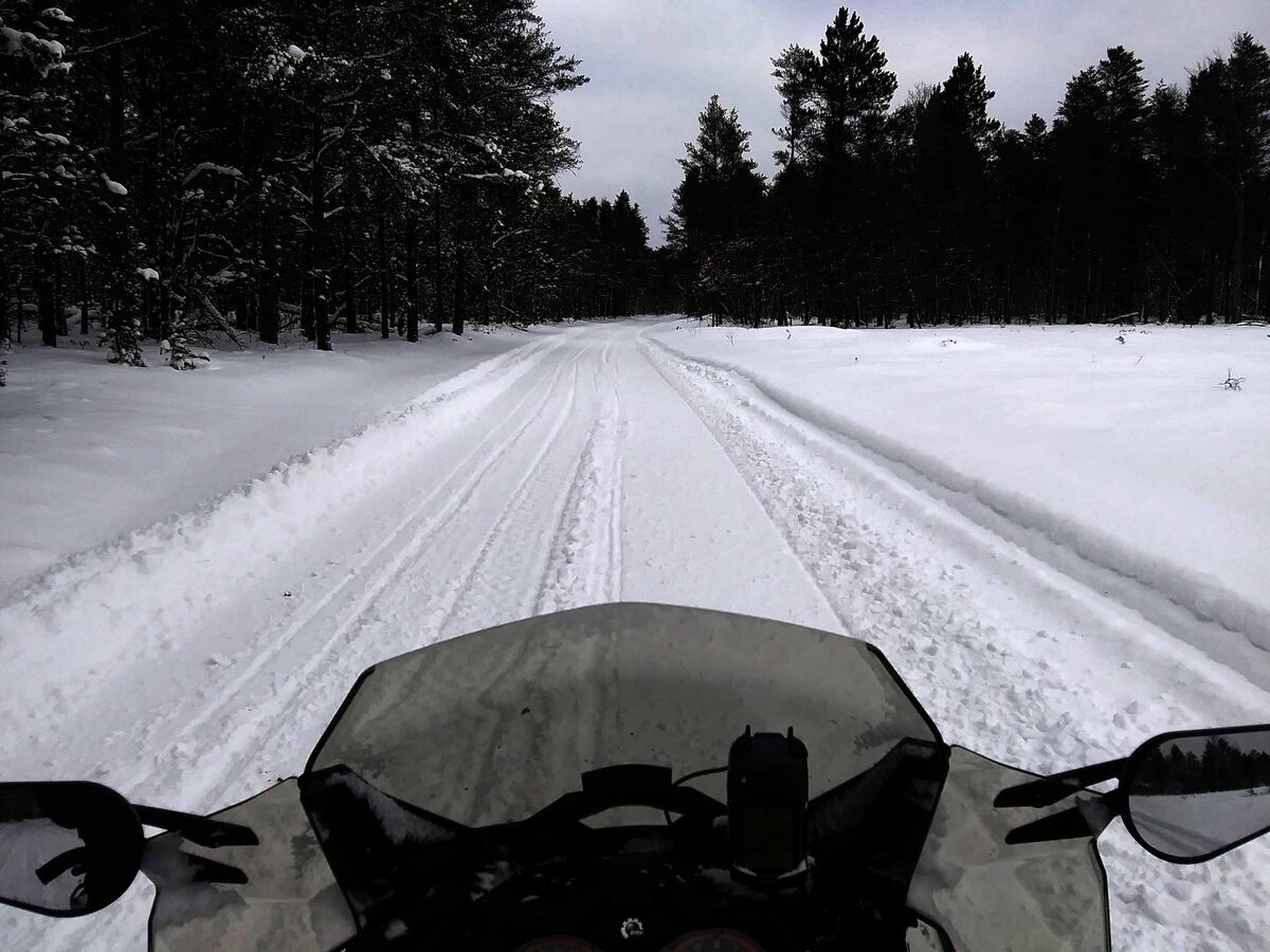 Four days of snowmobile riding right after the big...