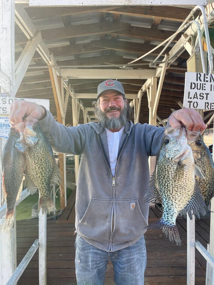 Arkansas Winter Crappie Fishing On Norfork Lake Near Mountain Home The