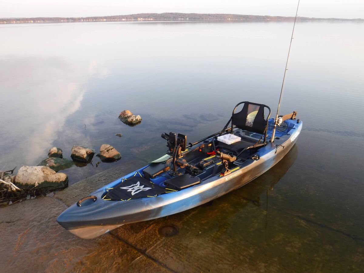 A Perception Pescador Pilot 120 pedal kayak. Gets ...