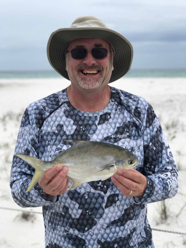 Having a great time in pursuit of pompano from the...