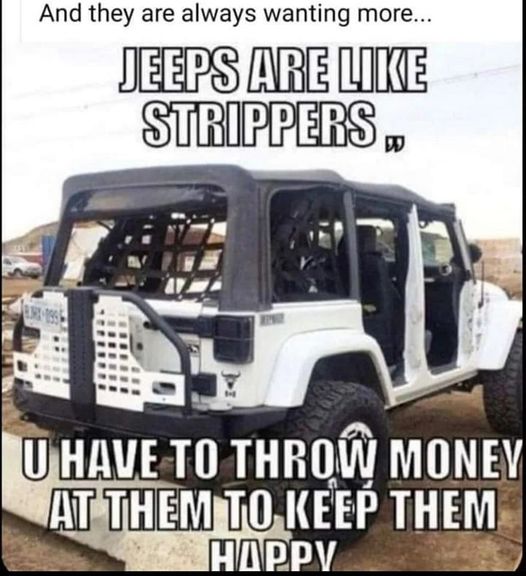And we all want to make our Jeep happy....