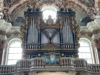 The organ at Saint Jakob’s...