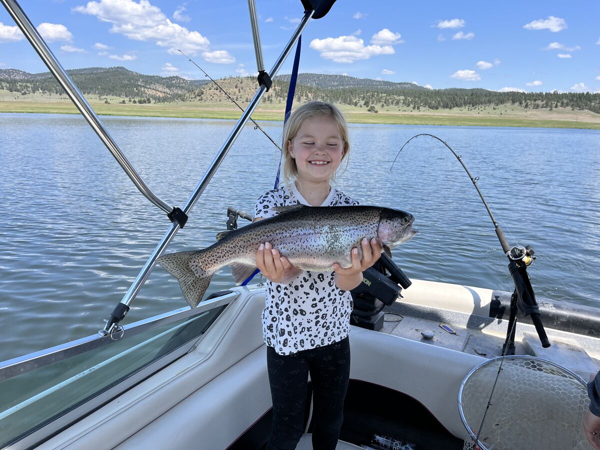lake Hauser, Helena Mt Had a good day fishing with my wife, Son and