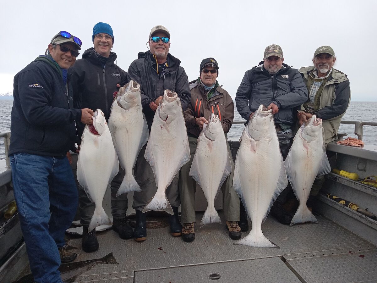 The largest 6 of 12 fish, largest was 51”, 65 lbs....
