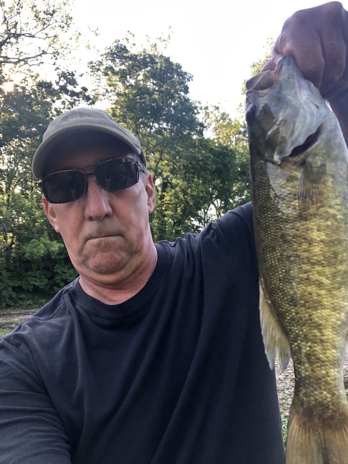 Olentangey river, central Ohio Went and did some wading this morning