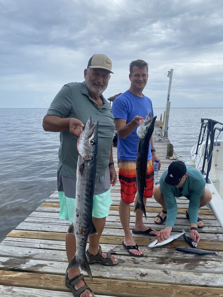 Fishing in Belize Vacationing in Belize with our two sons and their
