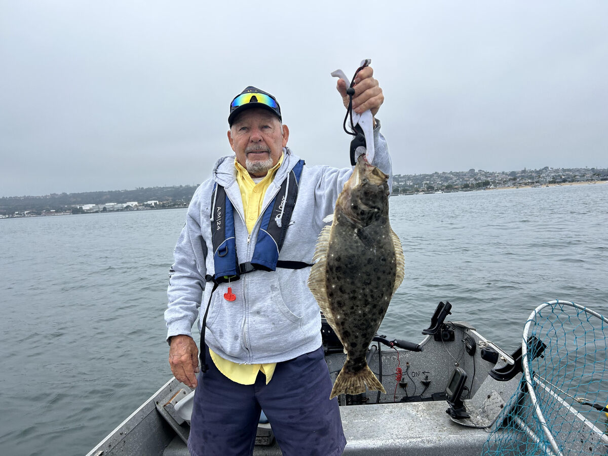 Big Fish of the Day, a nice 23 1/2 " Halibut...