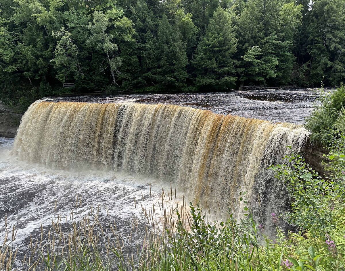 Tahquamenon Falls in the Summer. We never get tire...