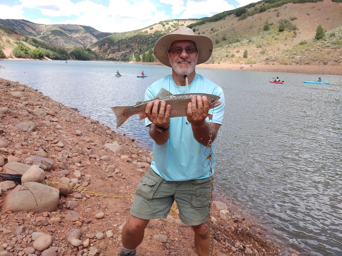 Causey reservoir, Utah I caught two trout last Friday (818) one 15
