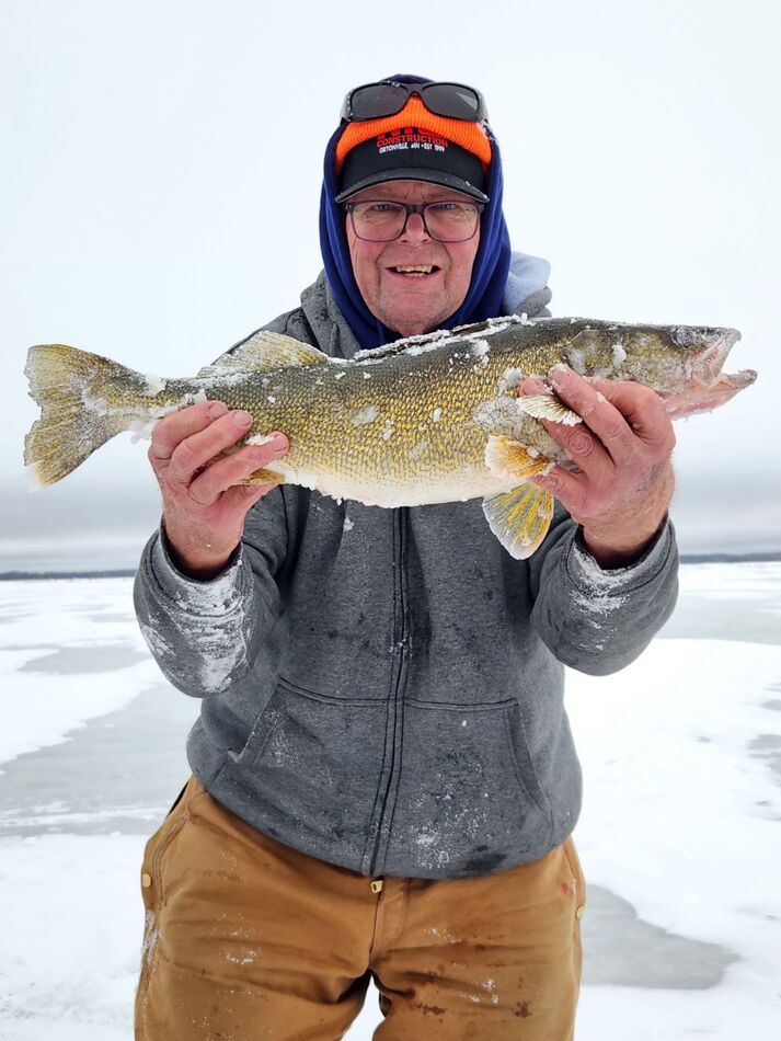 Ice fishing in Minnesota Fishing is good in Central minn. Sunnies