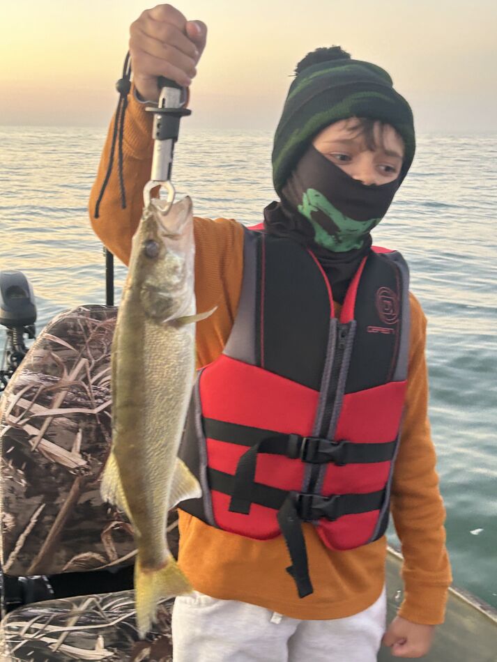 Day 2 Fall Brawl fishing Lake Erie Kyle and I coach soccer in the