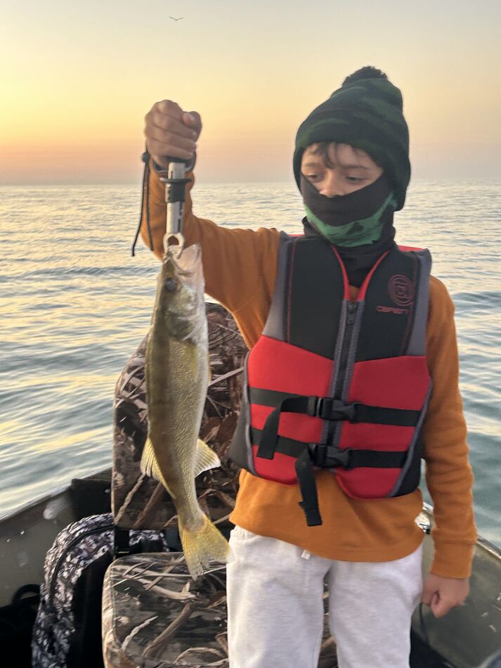 Day 2 Fall Brawl fishing Lake Erie Kyle and I coach soccer in the