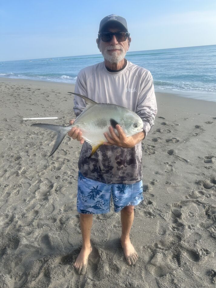 Beautiful Permit off the beach!...