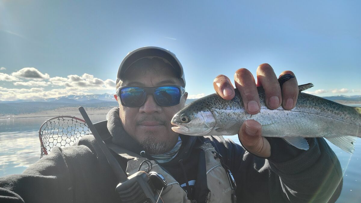 My first fish this morning. Most of the fish were ...