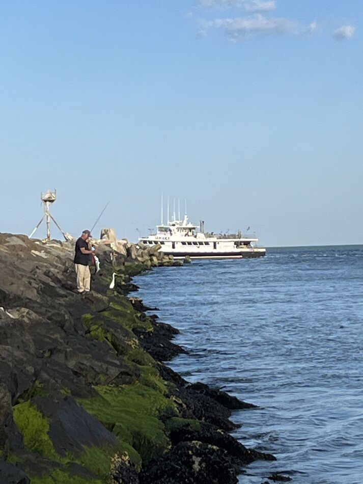 Fluke And Bluefish: Went Fishing 🎣 In Manasquan Inlet This Evening On A 