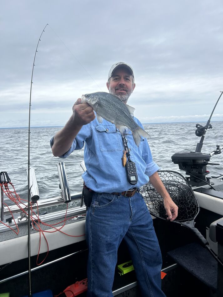Back in Black So Doug and I left the Conneaut Harbor launch at 723