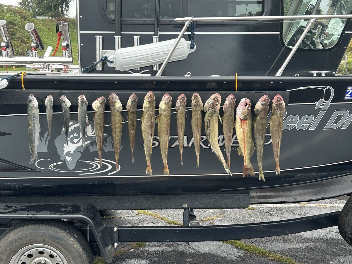 Back in Black So Doug and I left the Conneaut Harbor launch at 723