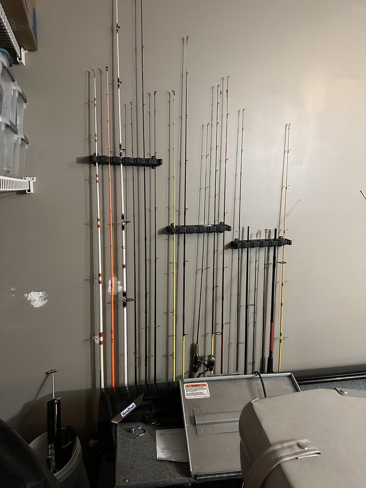 Recommendations for securing a vertical rod rack to a drywall surface ...