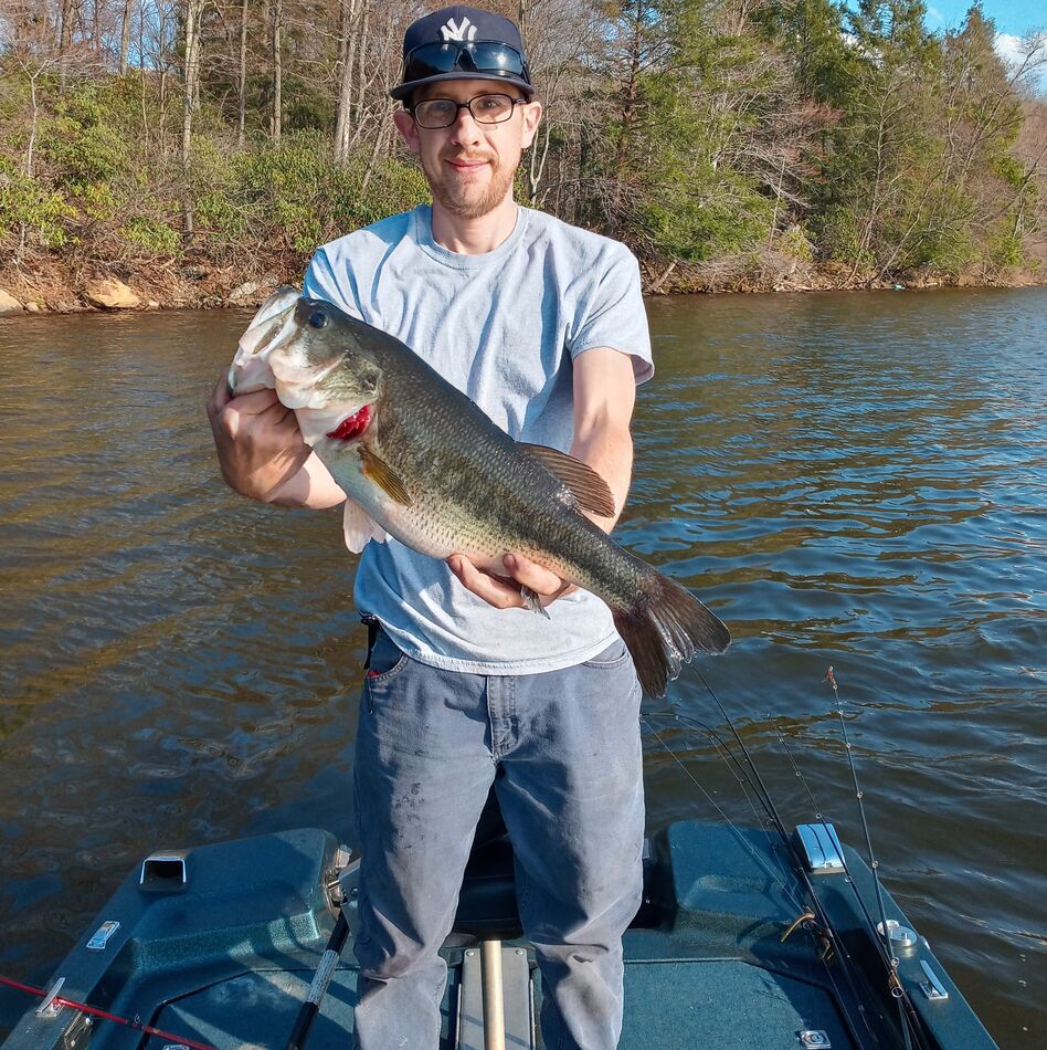 Nice Large Mouth from back of boat: It weighed 5.25lb and I was using a ...