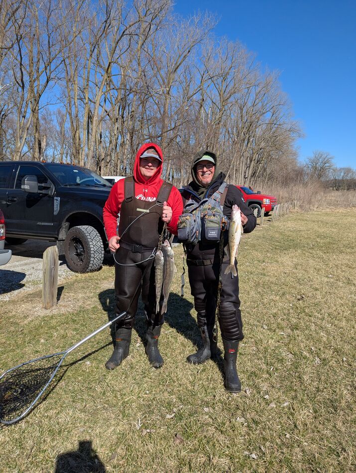 River Run Walleye in Ohio First pic was caught in the Sandusky River
