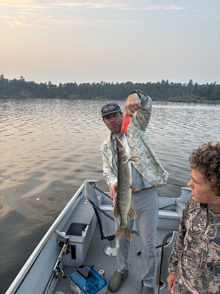 Caught a 27” pike: 78 degrees and calm...
